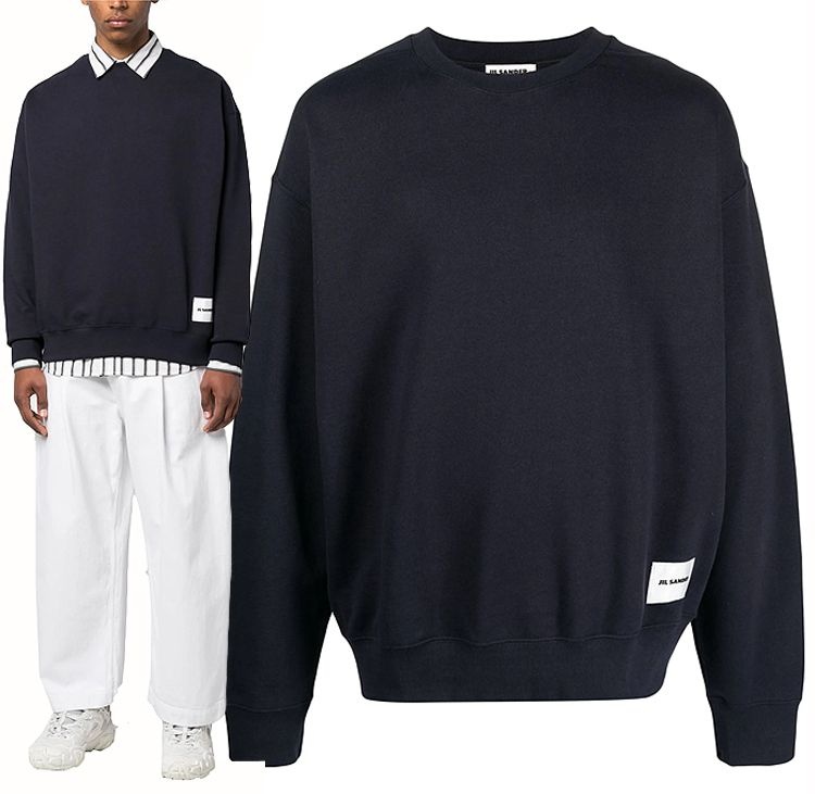 질샌더 【국내 바이샵】 질샌더 24FW 패치 로고 맨투맨 J47GU0104J20039 402