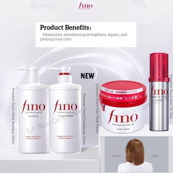 OEING [해외] OEING 피노 헤어 마스크+프리미엄 터치 모이스트 샴푸 Tinte Para El CaBELL 벨o+ 스무딩 모이스춰라이징 리브인 오일+컨