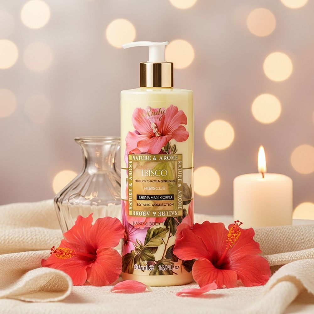 루디프로푸미 [루디프로푸미/이탈리아] 네추라 앤 아로마 핸드 앤 바디로션 500ml - 히비스커스