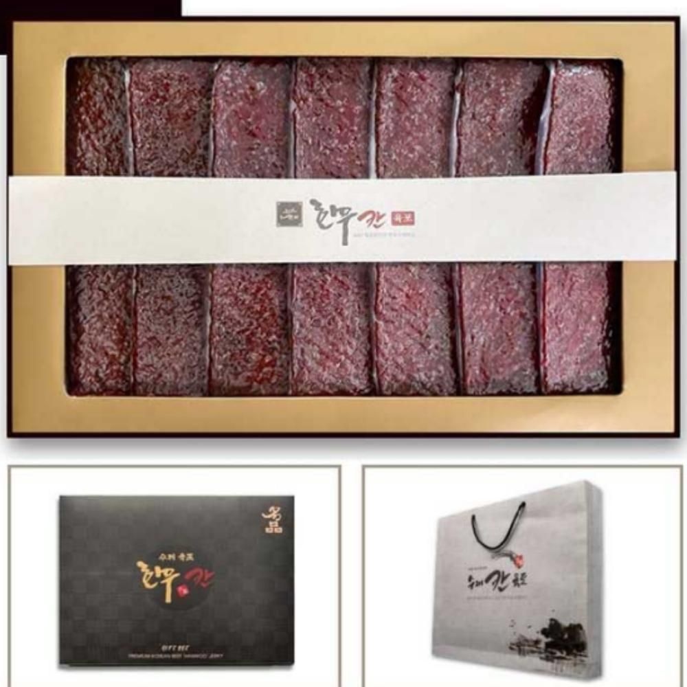드려유 추석 명절 선물세트 고급 칸수제 한우육포 420g 쇼핑백 설날 답례품