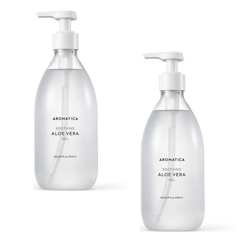 아로마티카 수딩 알로에베라 젤 500ml X 2 고보습 진정 순한 수분젤 촉촉한 바디케어 선물