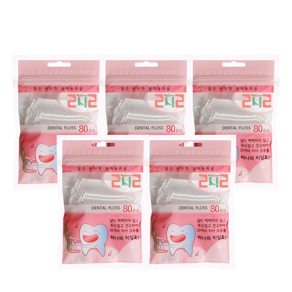 242 일회용 치실 80P x 5팩