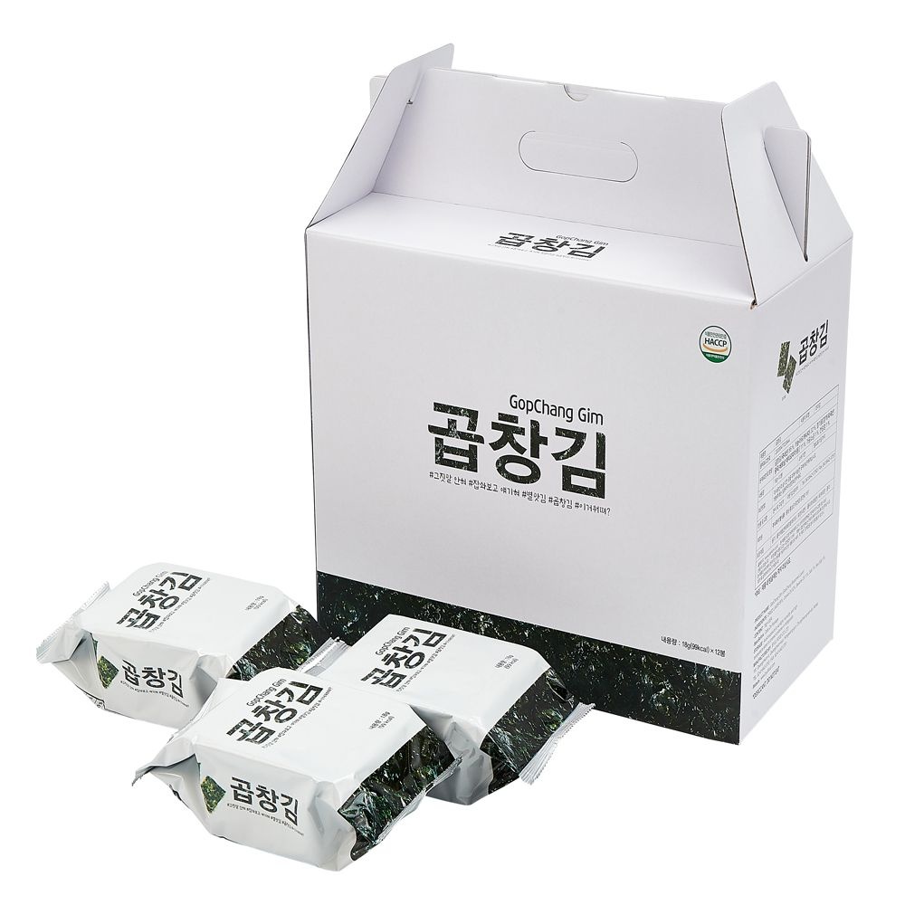 광천별맛김 광천 곱창김 식탁용김(18gX12봉)