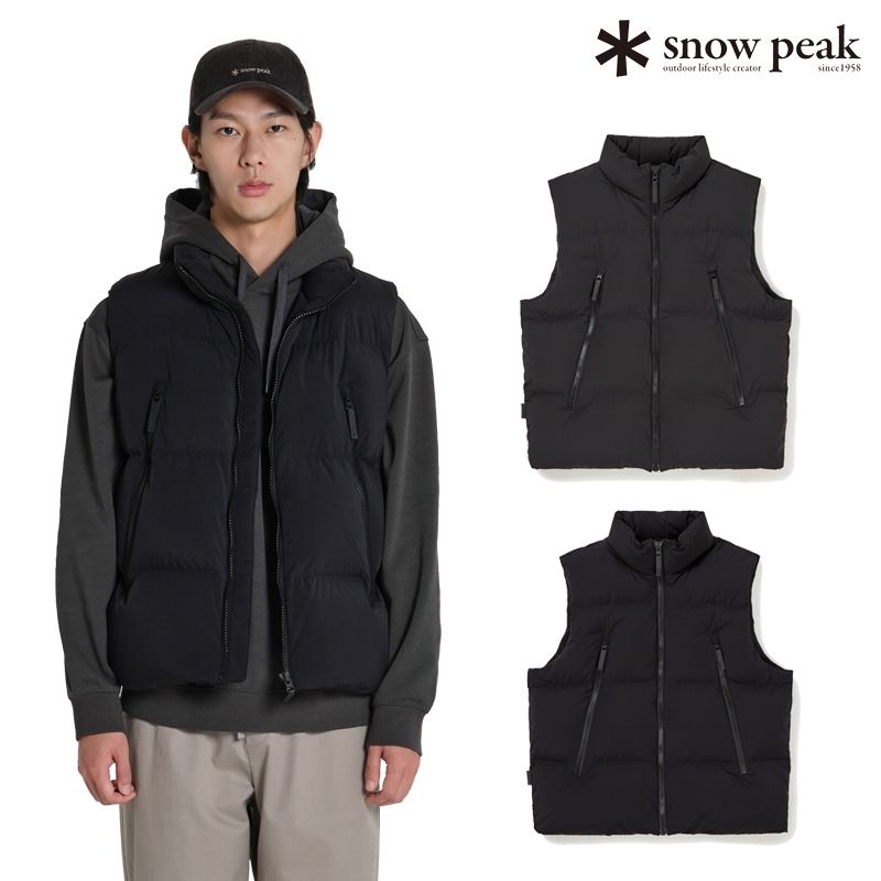 [롯데백화점] 스노우피크 어패럴 [최초가:279,000원] 프로 헤비 다운 베스트 캠핑룩 패딩조끼 S23WMTDV38_BS_L LE1220151508
