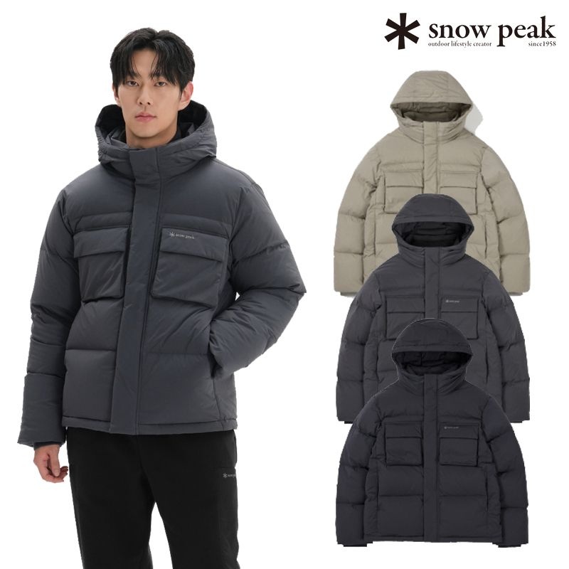 [롯데백화점] 스노우피크 어패럴 [최초가:399,000원] 유틸리티 후드 헤비 다운 자켓 캠핑룩 S24WMKDJ21_BS_L LE1220149792