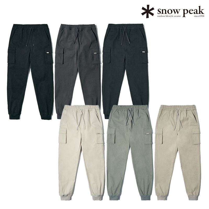 [롯데백화점] 스노우피크 어패럴 [최초가:159,000원] 우먼스 투 포켓 조거 팬츠 캠핑룩 바지 S22WWRPT64_BS_L LE1220162652