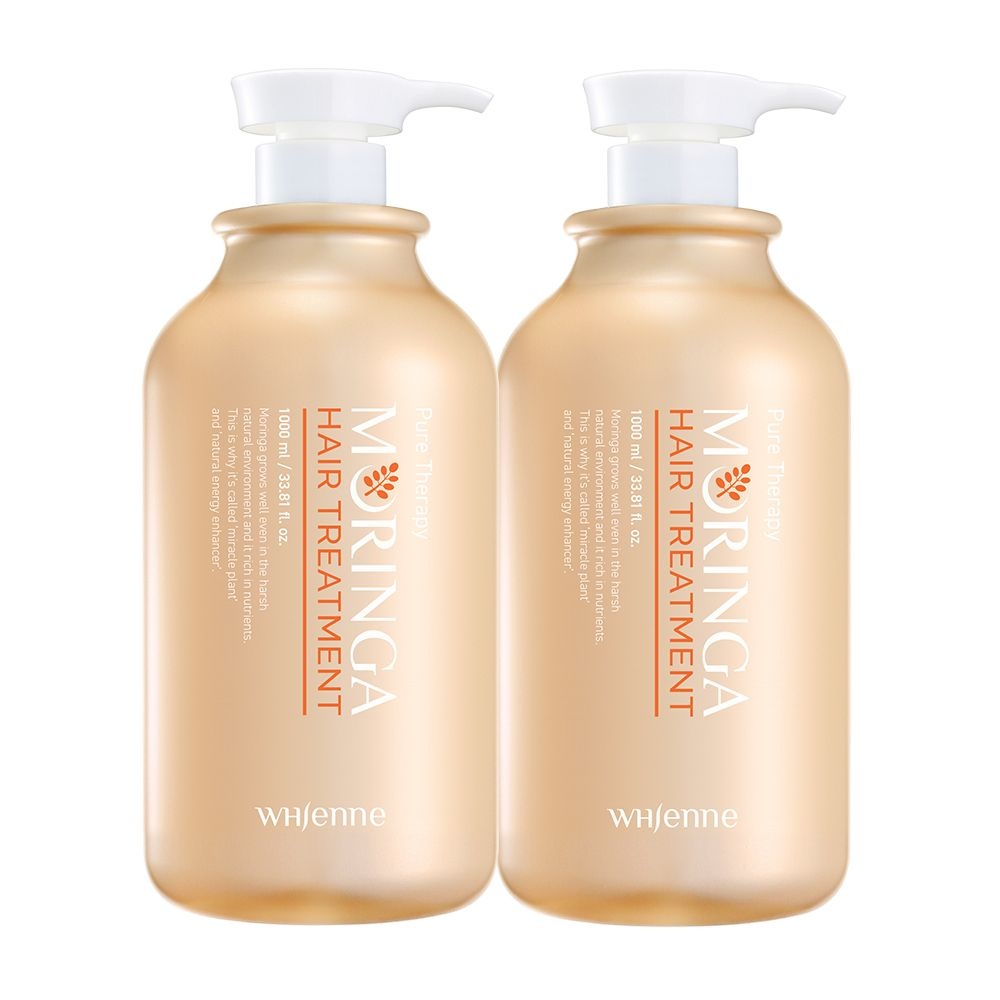 휘엔느 [휘엔느] 모링가 단백질 대용량 약산성 무실리콘 트리트먼트 x 2개_총 2000ml EWG 그린등급 원료
