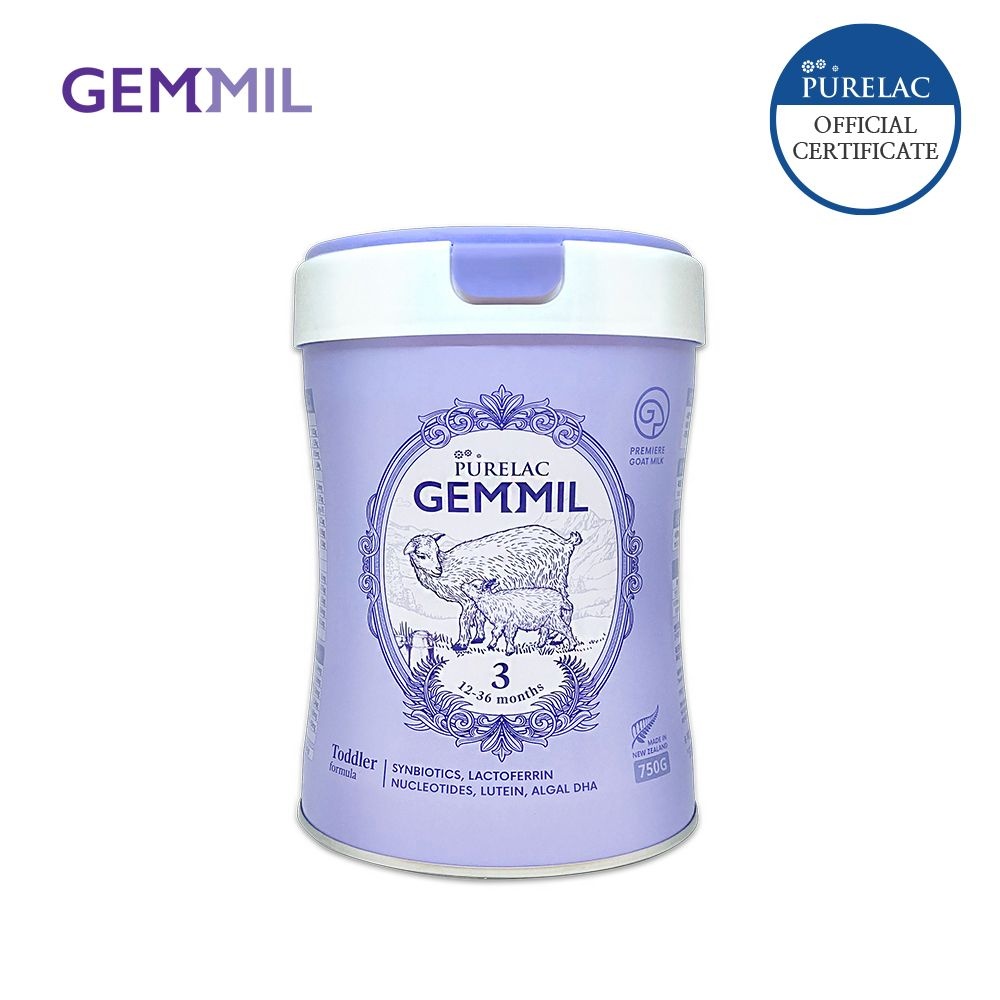 NZ PUREDAIRY 퓨어락 최고급 산양분유 젬밀 3단계 (12~36개월) 750g 1캔