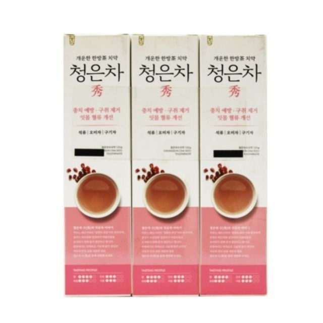 DSPartner 치약 수 청은차 3입 120g 구취제거 구취제거치약