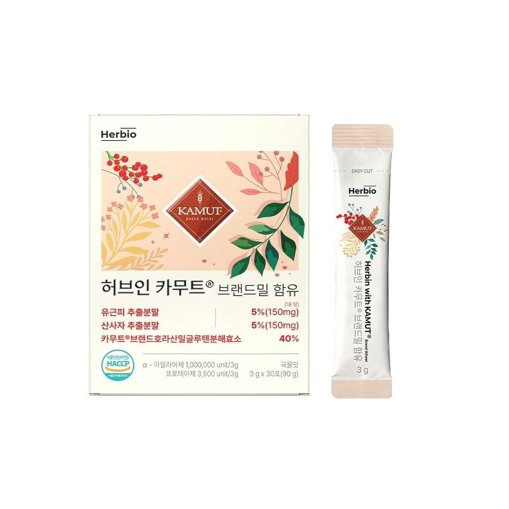 (현대홈쇼핑) [허브이오] 전문가가 직접 컨설팅한 정품 허브카무트(6개월분)