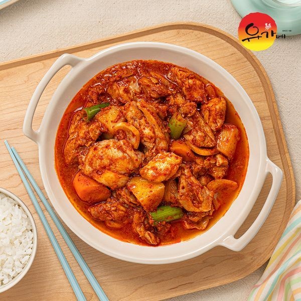 유가네 유가네 [하프클럽]유가네 닭볶음탕 4인분(닭다리살 4팩 + 닭볶음탕 양념 4팩) + 사리 3종 (치즈 40g 2팩 + 우동사리 1팩 + 쫄면