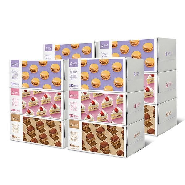 100% 천연펄프 무형광 숨 베이직 각티슈 280매 12각 미용티슈 대용량 봄맞이 할인 은 덤