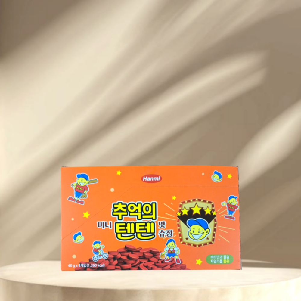 한미 미니 추억의 텐텐 츄정 종합비타민 딸기맛 40g 8개입 1박스