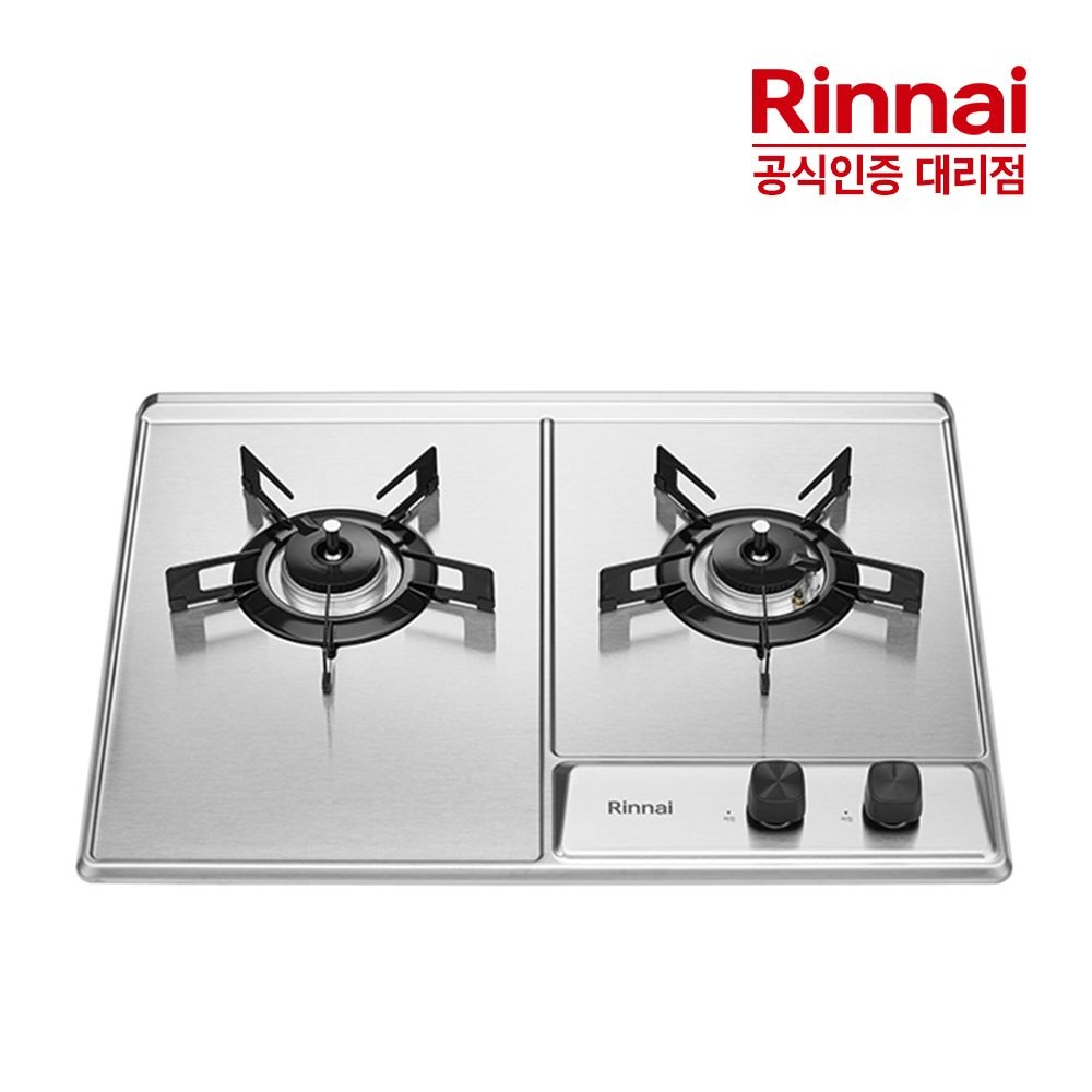 린나이 [전국설치]린나이 고화력 2구 빌트인 실버 가스레인지 CPBS201DJ
