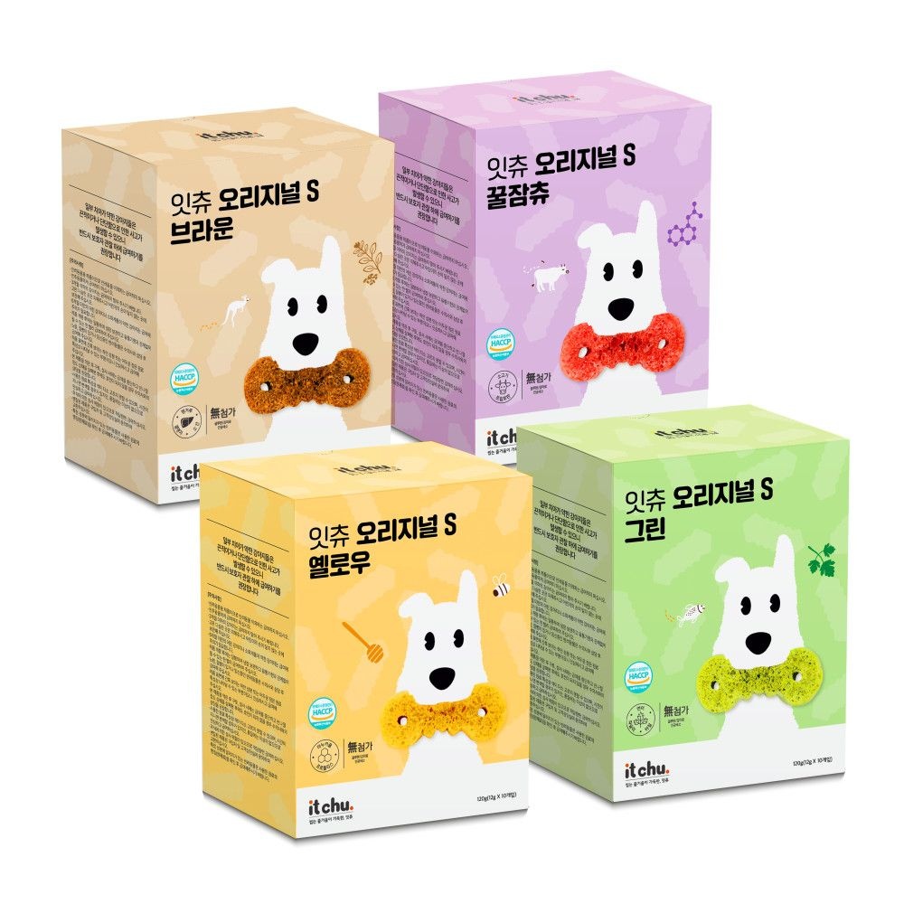 잇츄 오리지널 4종 (S 79개입/M 57개입) 강아지 대용량 간식 치석제거 덴탈껌