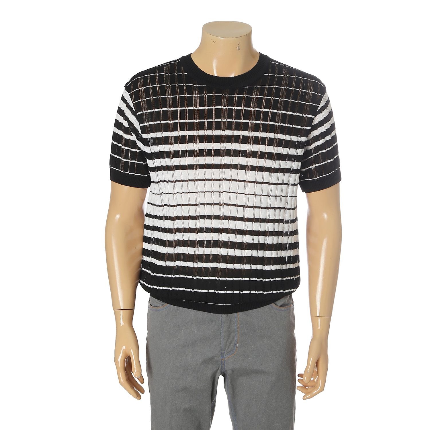 [롯데백화점] 레드옥스 2023 S/S[레드옥스/롯데광복점]캐주얼 반팔 라운드 니트(R232SW960BKB)) LE1213935216