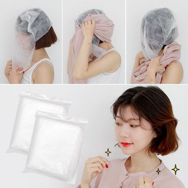 미니아트 [미니아트] 페이스커버 50매 부직포 얼굴 커버 옷가게 의류매장 옷갈아 입을 때 화장품 안묻게하는 필수템 (폴리