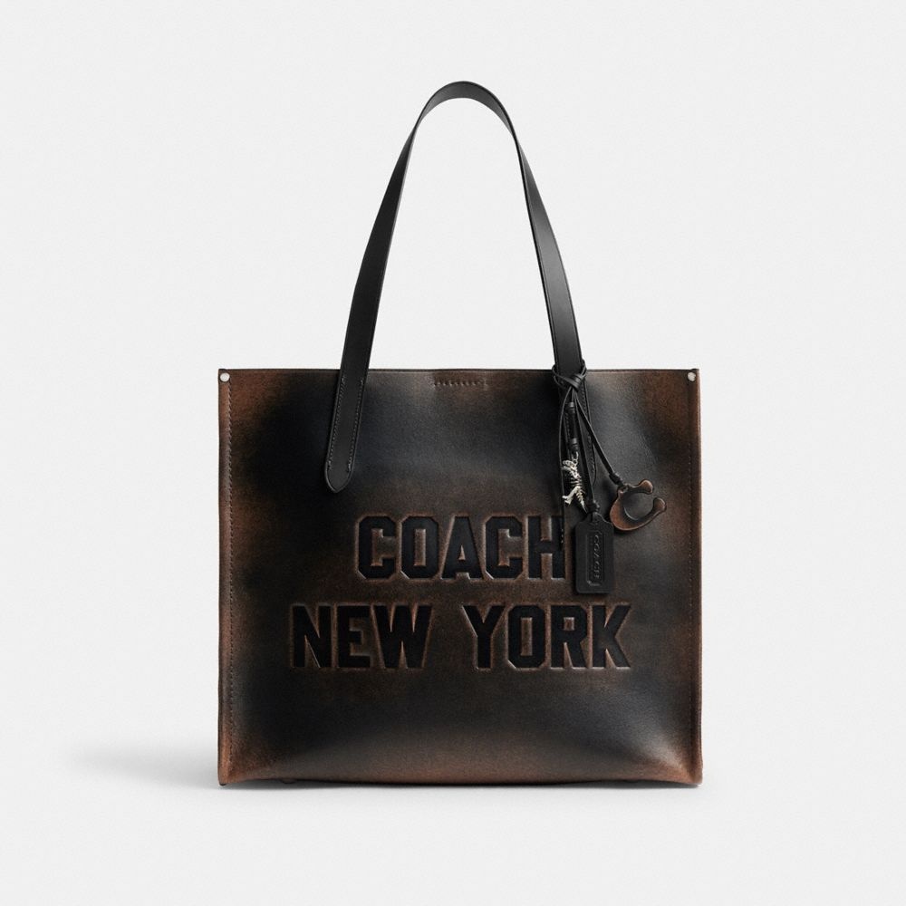 [롯데백화점] 코치 [공식] 릴레이 토트 백 34 인 러브드 레더 CBF30 Y4B