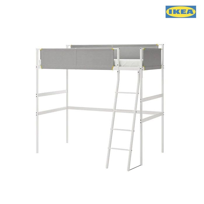 [롯데백화점] 이케아 VITVAL 비트발 로프트침대프레임만 싱글침대 LE1208904881