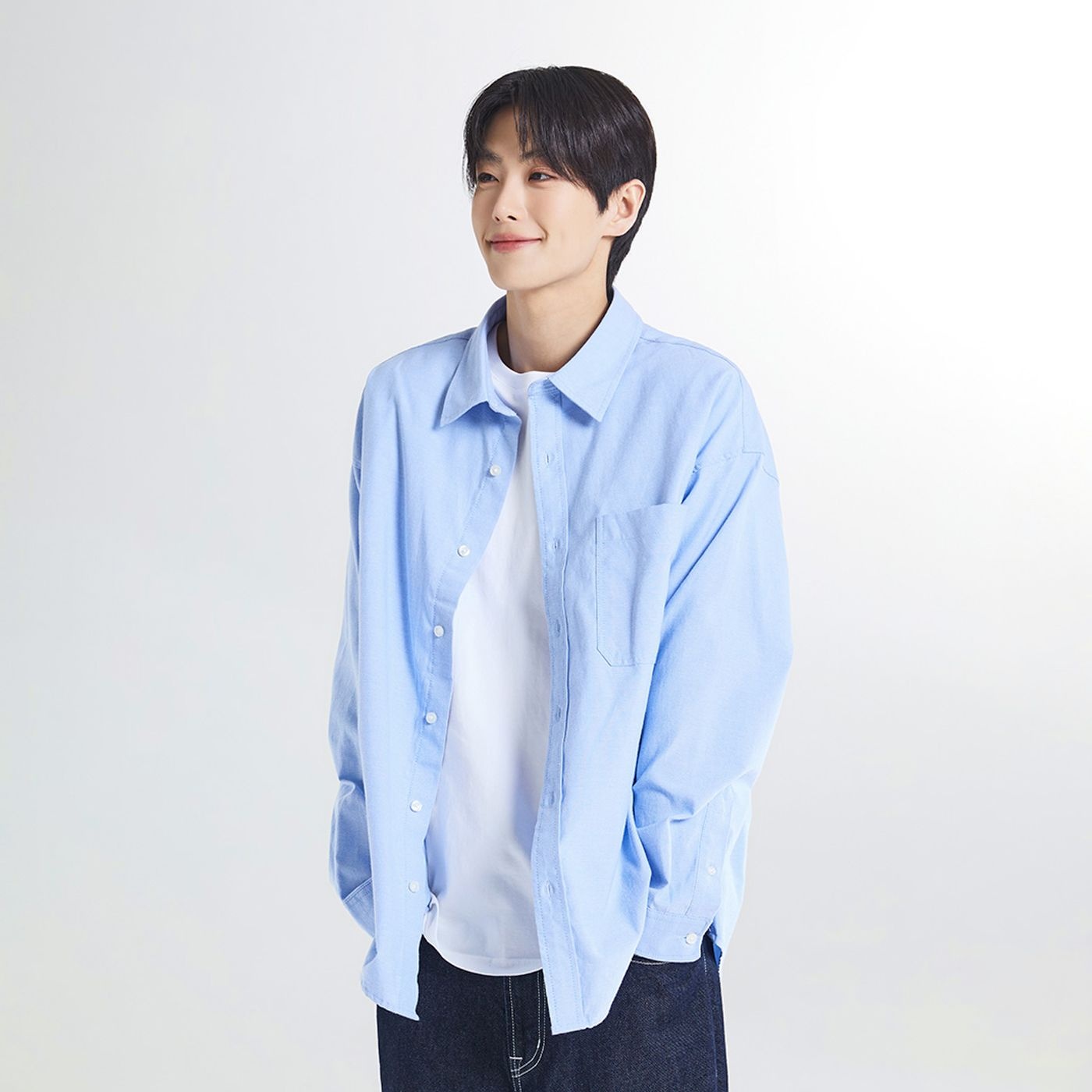 스파오 [링클프리] 옥스포드 오버핏 셔츠