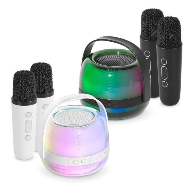 지클릭커 라익미 BC25 풀럼페스티벌 블루투스 스피커 노래방 무선 마이크 세트