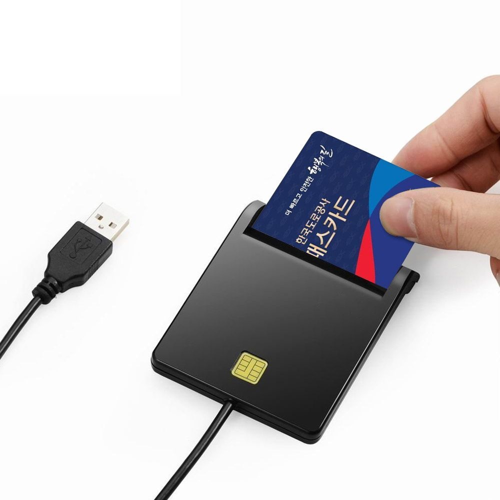 COMS 하이패스 충전 카드리더기 USB 스마트 IC리더기