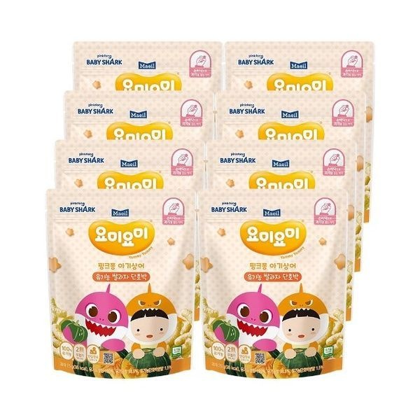 [하프클럽]요미요미 유기농 쌀과자 단호박 25g 8개