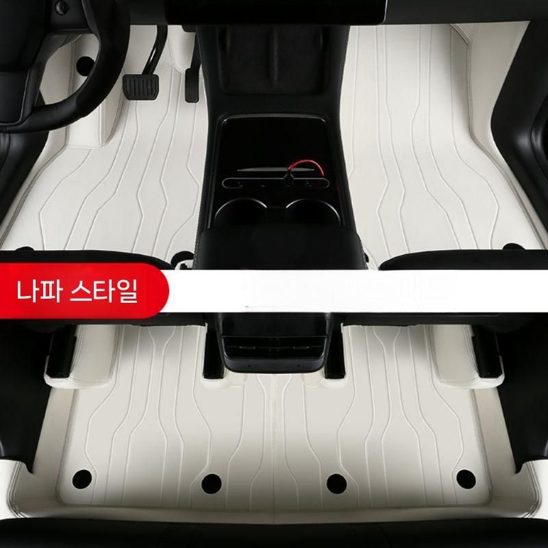 [해외] 차량발매트 TESLA MODEL X 360 Y 완전 바닥 소프트 백 가죽