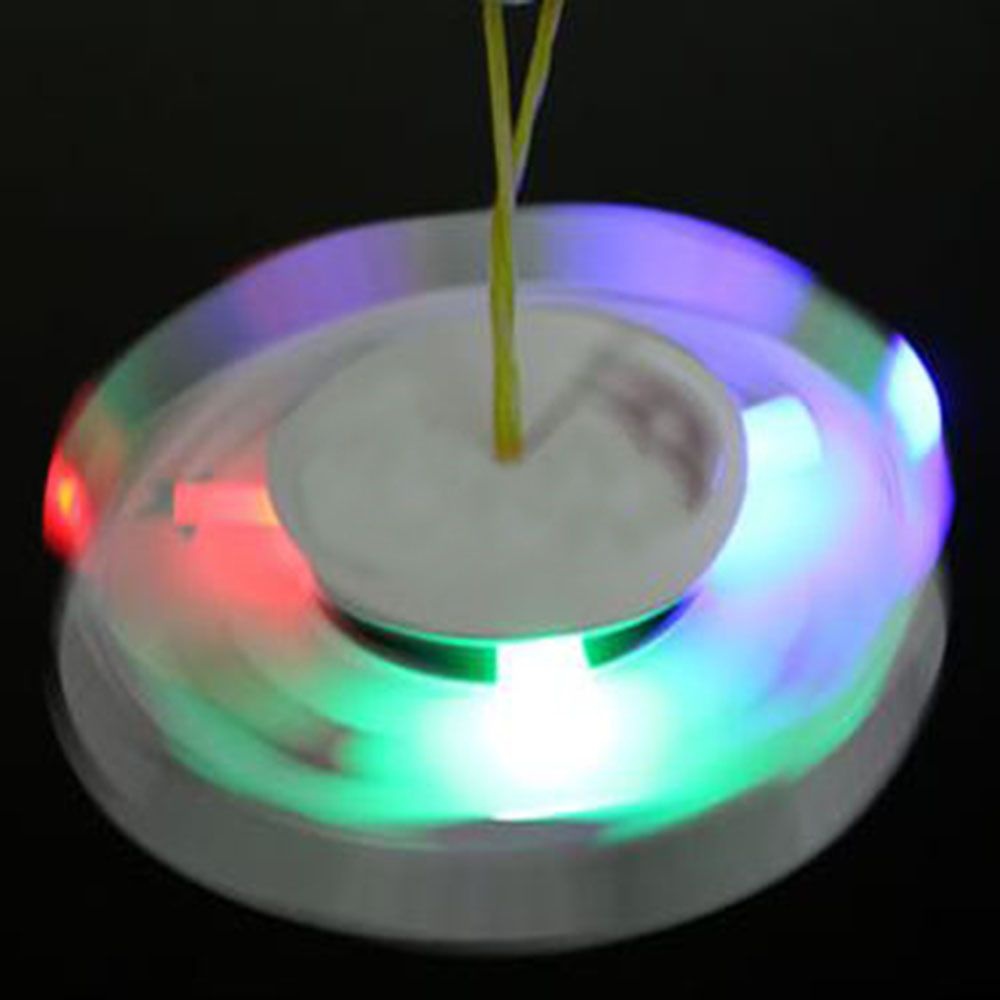 ufo 회전팽이 만들기 5인세트 led 삼원색 원심력 회전력 착시현상 불빛 전원스위치