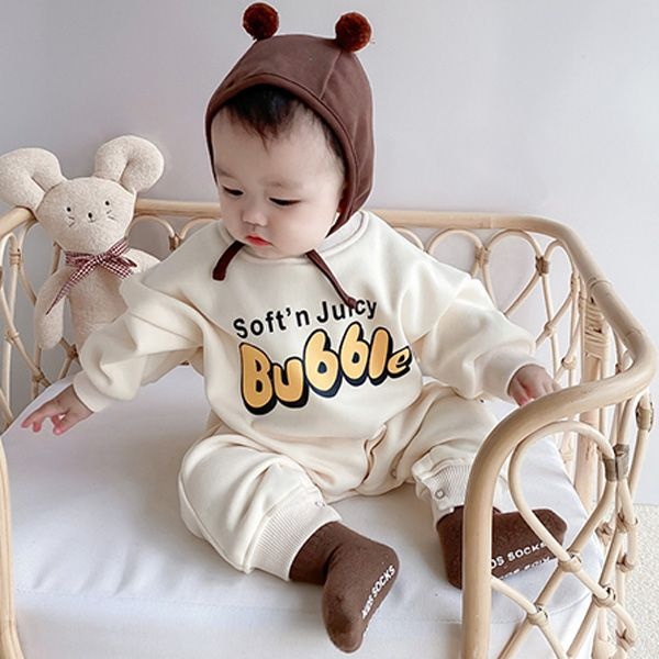 조이멀티 메이커키즈 [보리보리]버블 기모 아동 긴팔 우주복 204504