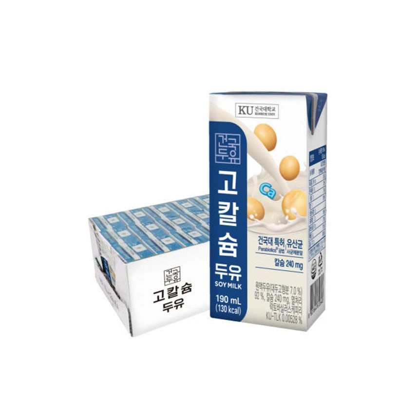 건국유업 건국 고칼슘두유 190ml 24팩