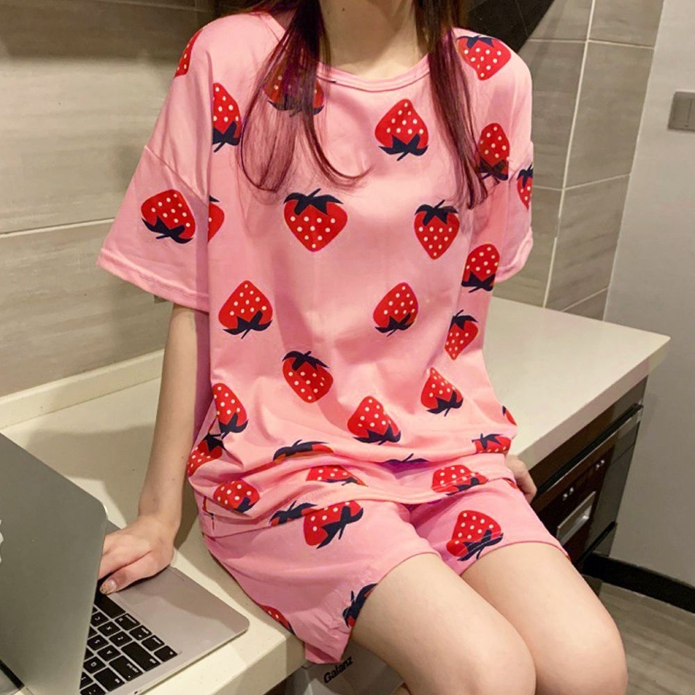 아이엠비오 IM 여성 반팔 반바지 여름 파자마 잠옷 세트 베리베리 귀여운잠옷 여름잠옷세트
