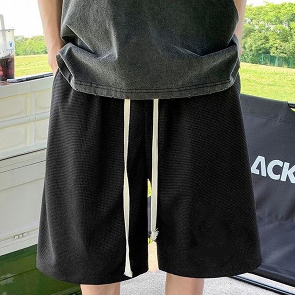 아이엠비오 IM 트레이닝 운동 헬스 반 바지 와플 팬츠 여성 블랙 트레이닝바지 여성트레이닝반바지