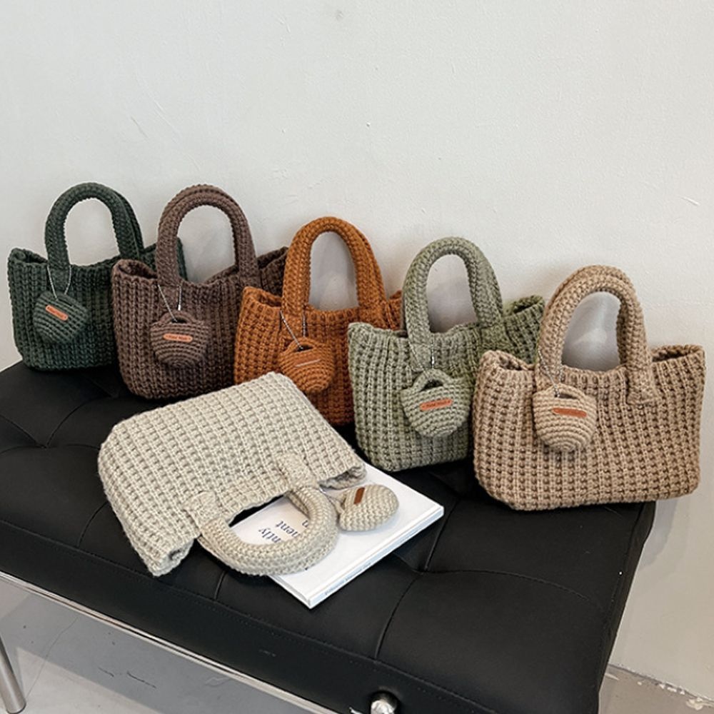 아이엠비오 IM 여성 니트 손 가방 미니 가벼운 토트 백 니트토트백 손가방