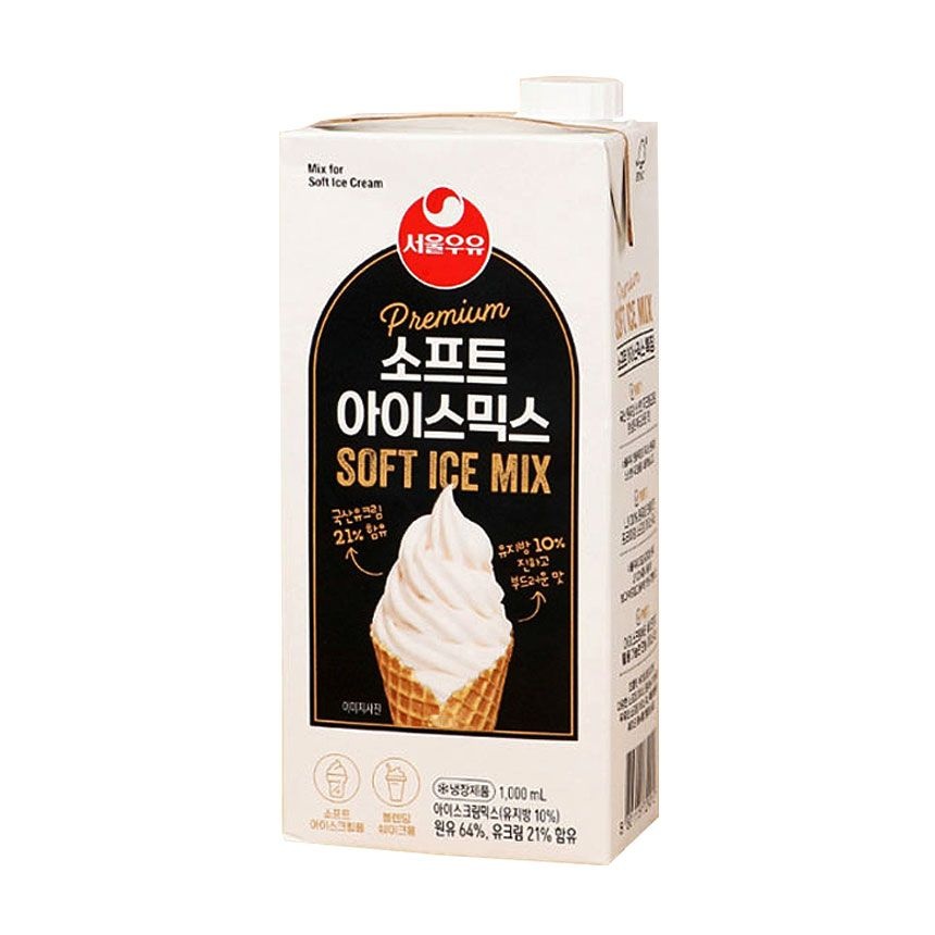 서울우유 소프트 아이스믹스 1L 1개 유지방 10% 국내산 원유 소프트 아이스크림