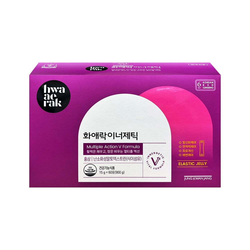 [오늘출발] 정관장 [정관장]화애락？이너제틱？15g？x？60포 x 4세트 (총 240포, 쇼핑백 포함)