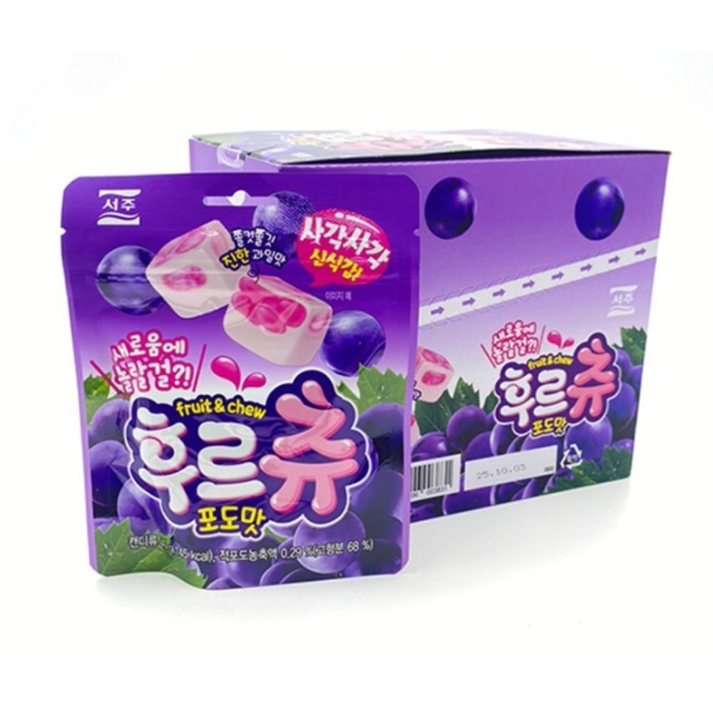 간식 서주  후르츄  포도맛   40g  X  7개