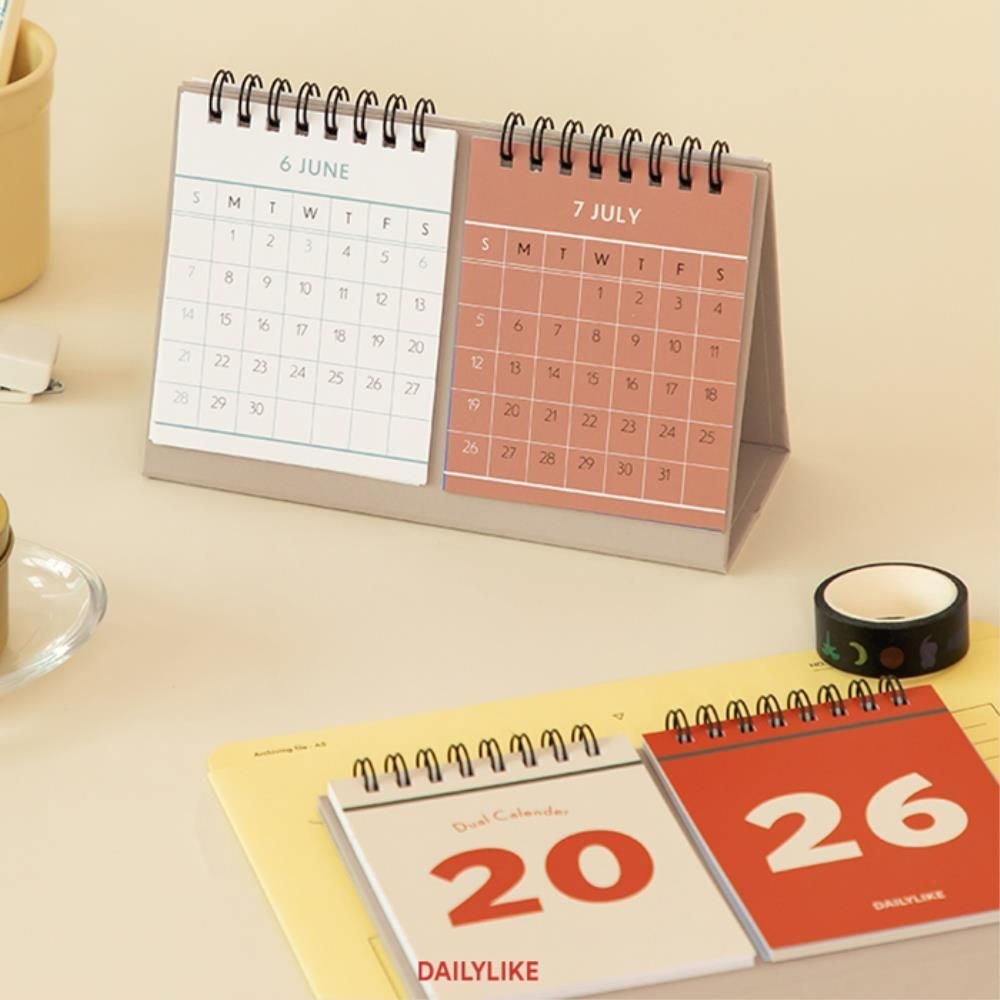 [이투컬렉션]2026년 두달체크 탁상달력 전월당월 일정관리 데스크달력