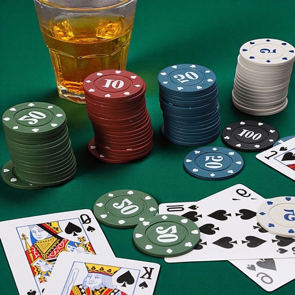 [먼지네스토어 협력사]가정에서포커게임 즐길때 홈카지노숫자칩 5색구성 점수정리용 트럼프게임칩세트