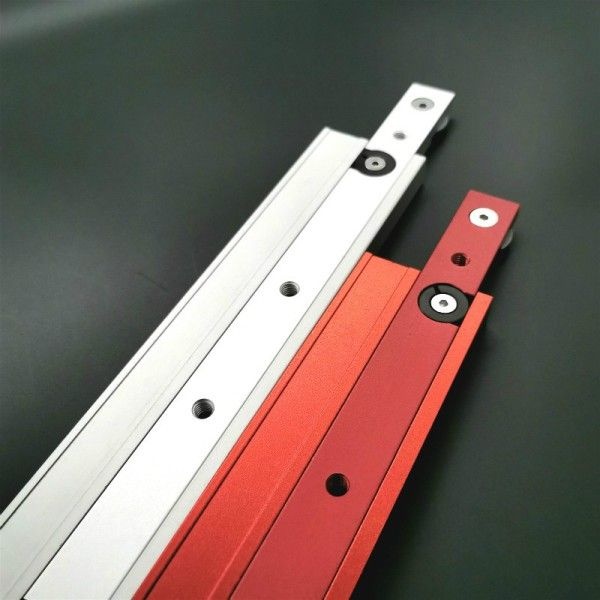 T트랙 하드웨어 빨간색 목공 슬롯 슬라이더 실용적인 푸셔 금속 연귀