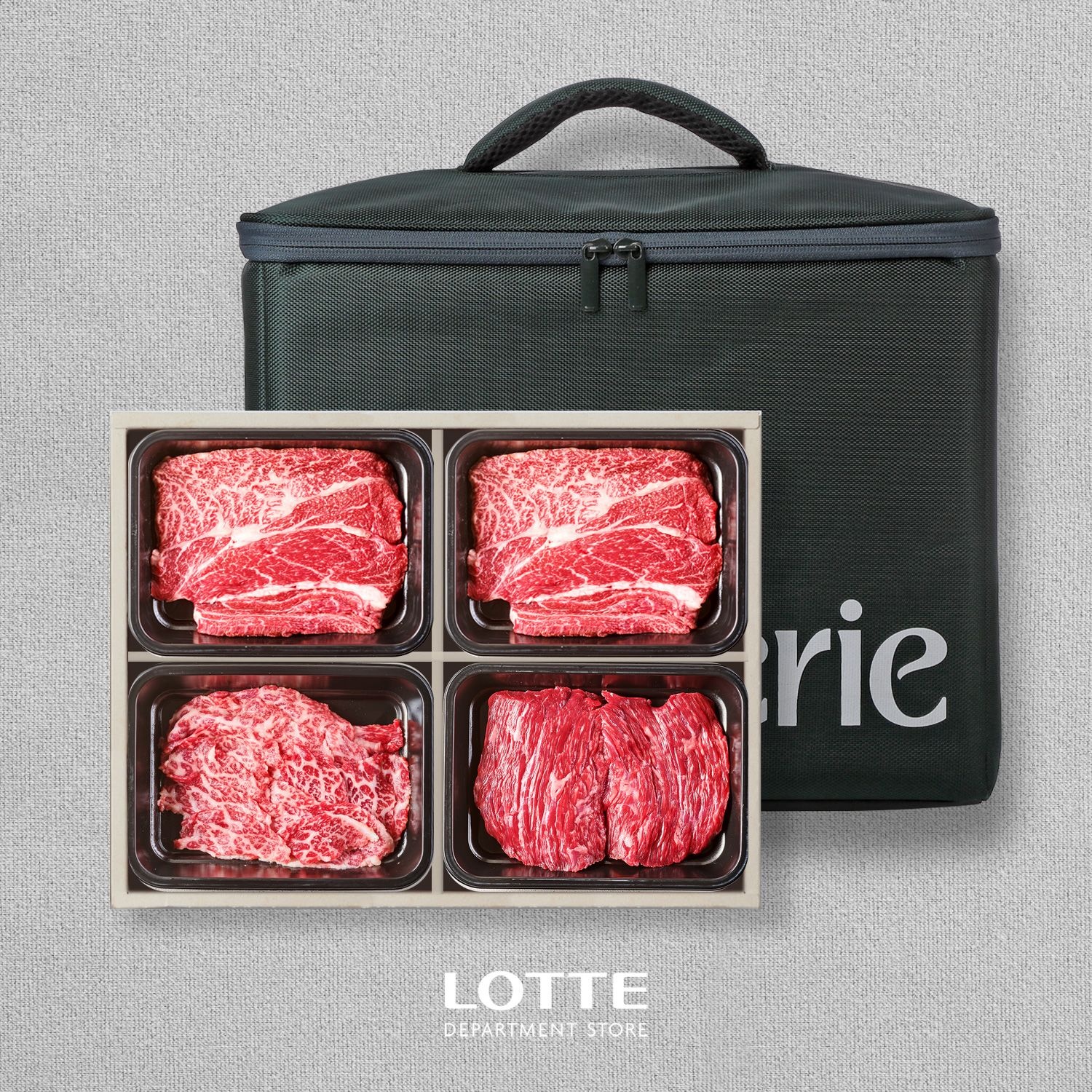 [한우지예][한우지예]1++9등급 프리미엄 등심혼합세트 2호 (등심,불고기,국거리/1.6kg) : 롯데ON