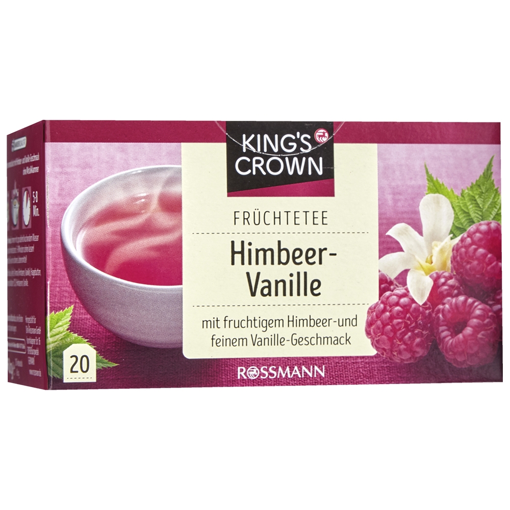 [해외] 로스만 킹스 크라운 과일티 라즈베리 바닐라 20티백