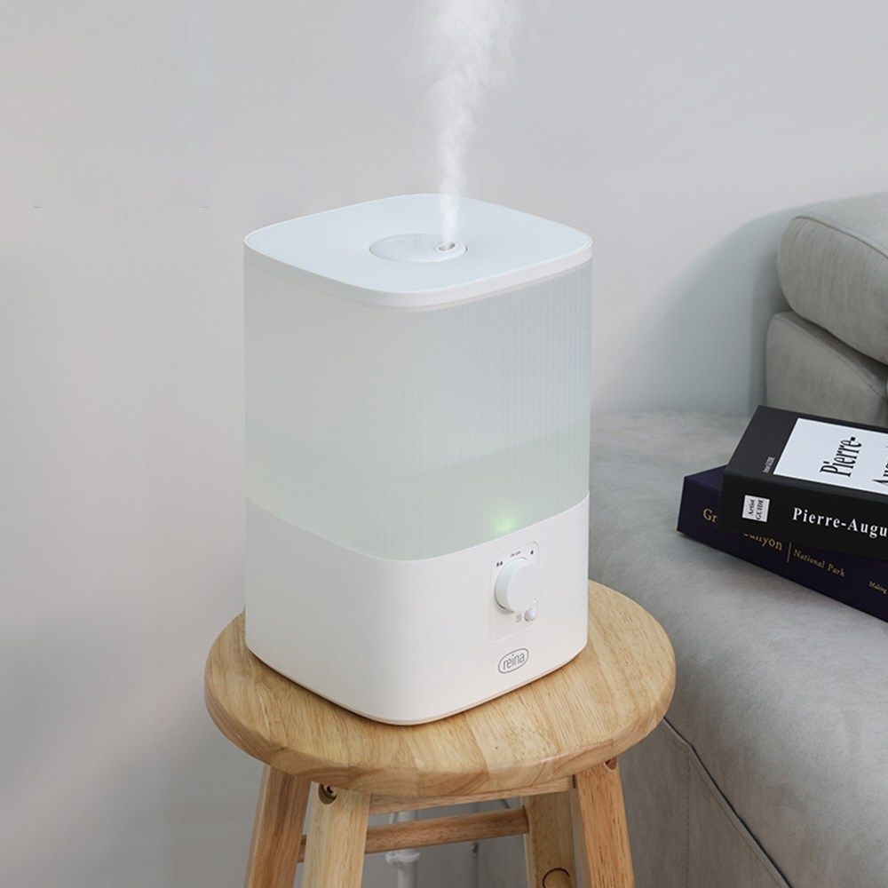 레이나 미니 복합식 가습기 4L 통세척 하이브리드 가습기 초음파 가열 가습기 소형 사무실 가정용 4524