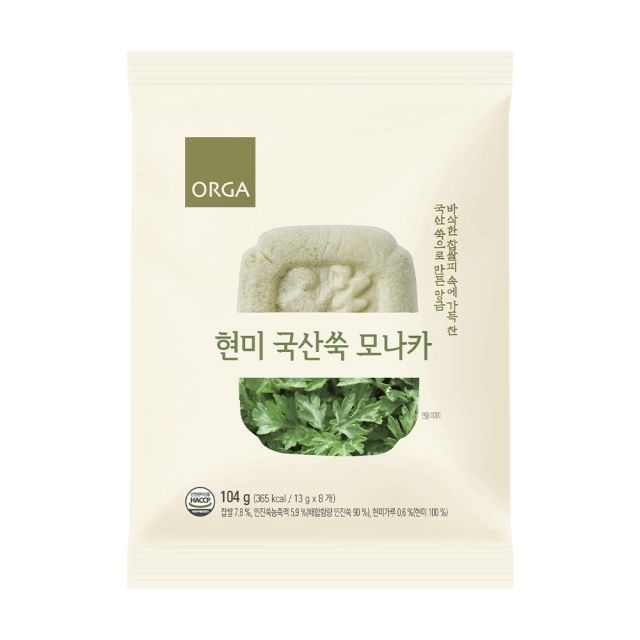 [롯데백화점] 올가홀푸드 [ORGA]현미 국산쑥 모나카 (13gx8EA) (소비기한일 25년 11월25일) LE1219482563