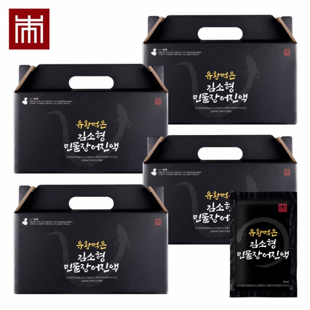 김소형원방 민물장어 진액 30포x4박스 유황먹은 뱀장어 즙 액기스 국내산 뮤신 콘드로이친 스테미너 비타민A E 아르기닌 보양