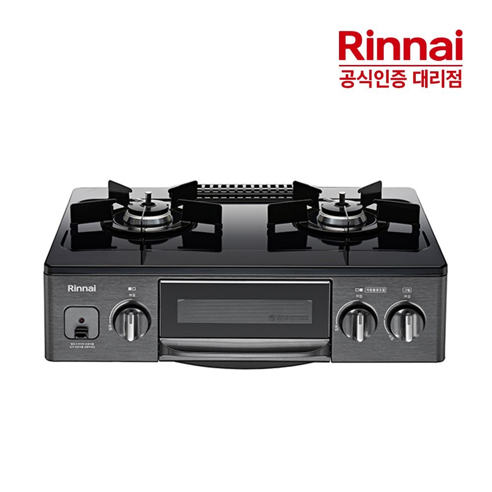 [오늘출발] 린나이 [전국설치] 린나이 2구 그릴 가스레인지 스마트 자동불꽃 조절  RT-5102