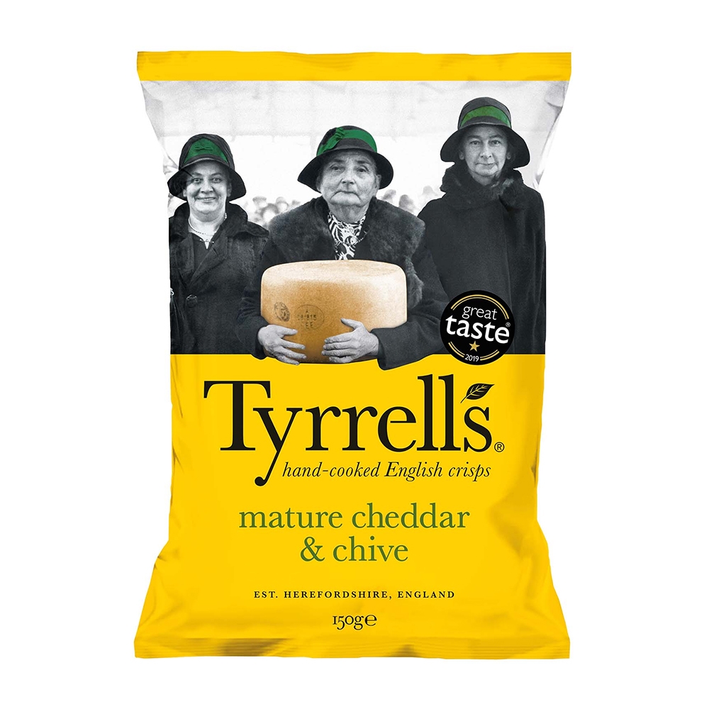 티렐스 프리미엄 감자칩 체다치즈 & 차이브 150g
