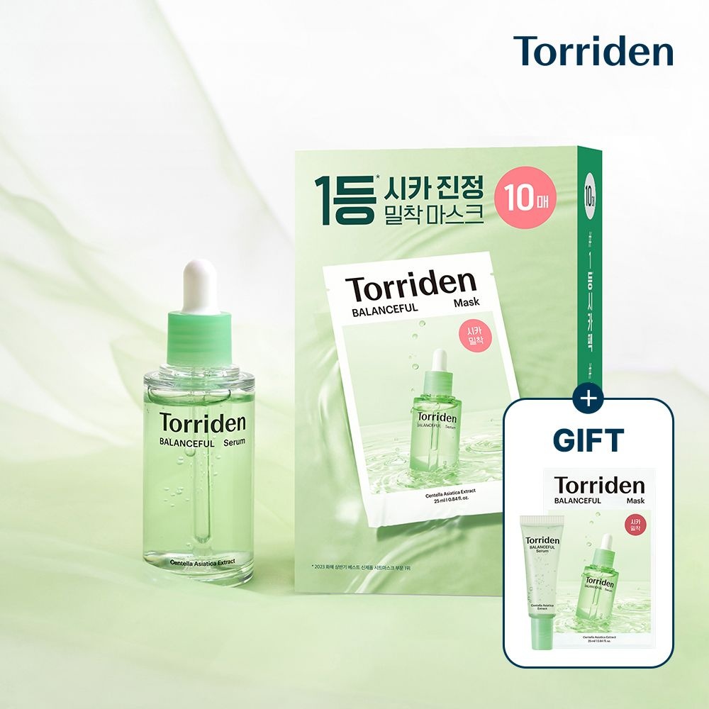 토리든 [2종세트] 밸런스풀 시카 진정 세럼 50ml+밸런스풀 마스크 10매+(밸런스풀 세럼 10ml+밸런스풀 마스크 1매)