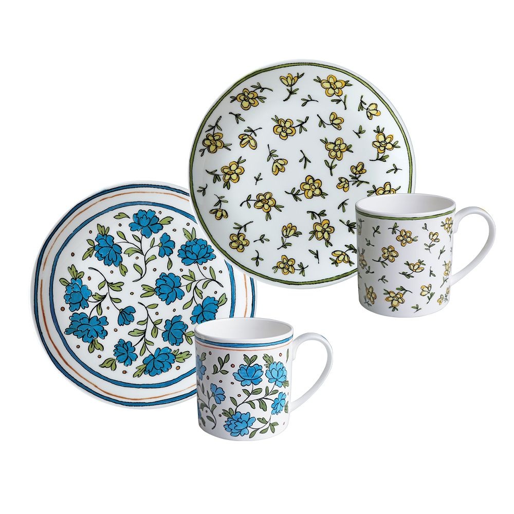 [롯데백화점] 트위그뉴욕 배첼러버튼&데이지체인 블룸 디저트세트