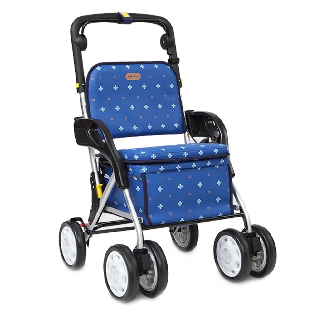 실버백세 DH-508 노인 실버 보행기 성인용 보행차 할머니 유모차 보행보조기 실버카 걸음보조기